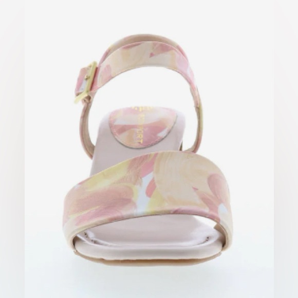 Rockport X Oh Joy! Collaboration Pink Multi Block Heel Sandal: Size 7.5 - Picture 4 of 8